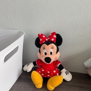 Red Polka Dot Minnie Mouse Plush Toy
